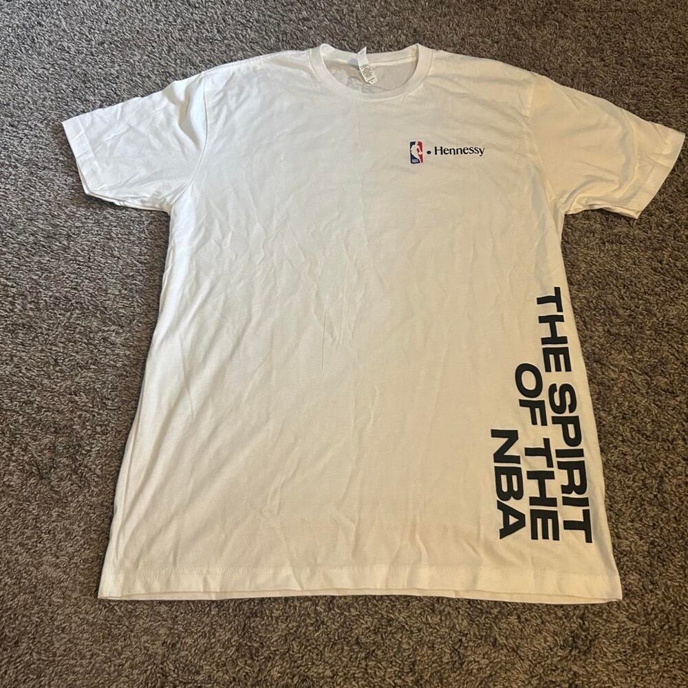 White hennessy nba tee the